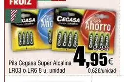FROIZ Pila Cegasa Super Alcalina LR03 o LR6 8 oferta