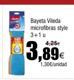 FROIZ Bayeta Vileda microfibras style 3+1 u oferta