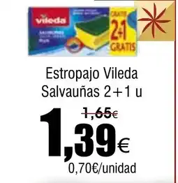 FROIZ Estropajo Vileda Salvauñas 2+1 u oferta