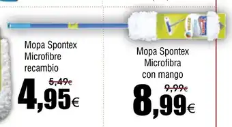 FROIZ Mopa Spontex Microfibra con mango oferta