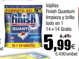 FROIZ Vajillas Finish Quantum limpieza y brillo todo en 1 oferta