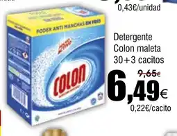 FROIZ Detergente Colon maleta 30+3 cacitos oferta