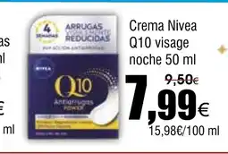 FROIZ Crema Nivea Q10 visage noche oferta