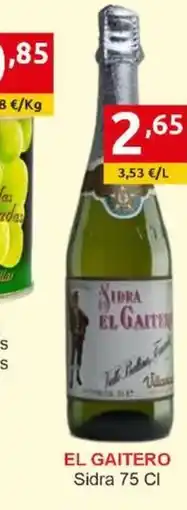 Supermercados Extremadura EL GAITERO Sidra 75 oferta