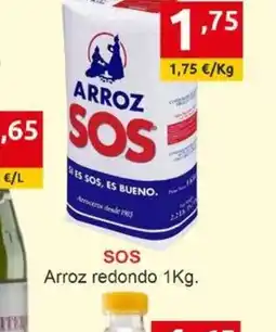 Supermercados Extremadura SOS Arroz redondo oferta