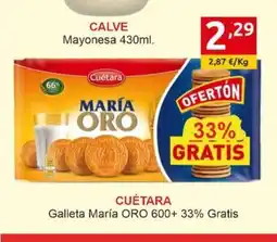 Supermercados Extremadura CUÉTARA Galleta María oferta