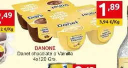 Supermercados Extremadura DANONE Danet chocolate o Vainilla oferta