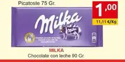 Supermercados Extremadura MILKA Chocolate con leche oferta