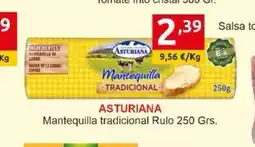 Supermercados Extremadura ASTURIANA Mantequilla tradicional Rulo oferta