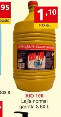Supermercados Extremadura RIO 100 Lejía normal garrafa oferta