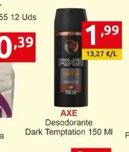 Supermercados Extremadura AXE Desodorante Dark Temptation oferta