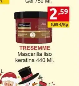 Supermercados Extremadura TRESEMME Mascarilla liso keratina oferta