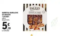 E.Leclerc LACASA Barritas guirlache de aragón oferta