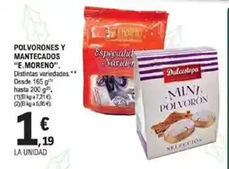 E.Leclerc E MORENO Polvorones y mantecados oferta