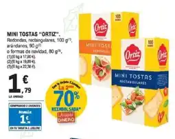 E.Leclerc ORTIZ Mini tostas oferta