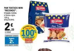 E.Leclerc RECONDO Pan tostado mini oferta