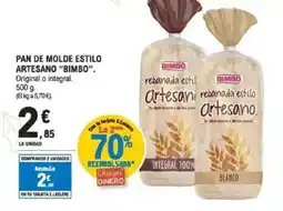 E.Leclerc BIMBO Pan de molde estilo artesano oferta