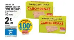 E.Leclerc CABO DE PEÑAS Filetes de caballa del sur oferta