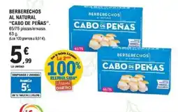 E.Leclerc CABO DE PEÑAS Berberechos al natural oferta