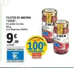 E.Leclerc CUCA Filetes de anchoa oferta