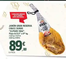 E.Leclerc ELPOZO 1954 Jamón gran reserva cruce duroc oferta