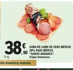 E.Leclerc SABOR ANDARES Caña de lomo de cebo ibérico 50% raza ibérica oferta
