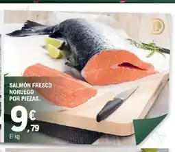 E.Leclerc Salmón fresco noruego por piezas oferta