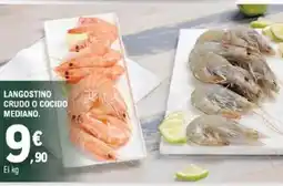 E.Leclerc Langostino crudo o cocido mediano. oferta