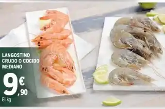 E.Leclerc Langostino crudo o cocido mediano. oferta