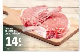 E.Leclerc Chuleta de lomo de cerdo ibérico oferta