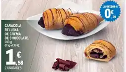 E.Leclerc Caracola rellena de crema de chocolate oferta