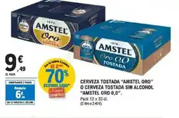 E.Leclerc AMSTEL ORO 0,0 Cerveza tostada o cerveza tostada sin alcohol oferta