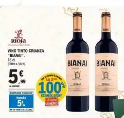 E.Leclerc BIANAI Vino tinto crianza oferta