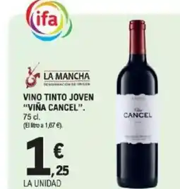 E.Leclerc VIÑA CANCEL Vino tinto joven oferta