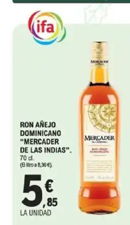 E.Leclerc MERCADER DE LAS INDIAS Ron añejo dominicano oferta