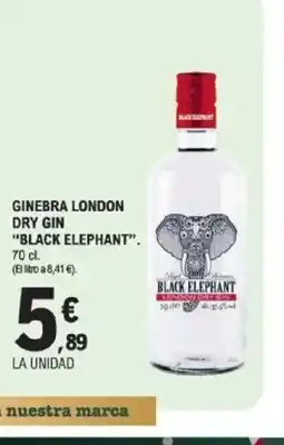 E.Leclerc BLACK ELEPHANT Ginebra london dry gin oferta