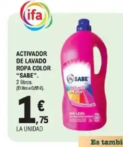 E.Leclerc SABE Activador de lavado ropa color oferta