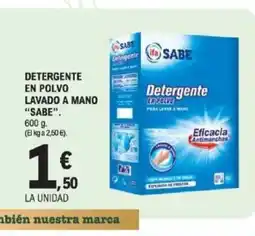 E.Leclerc SABE Detergente el polvo lavado a mano oferta