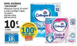 E.Leclerc COLHOGAR Papel higiénico oferta