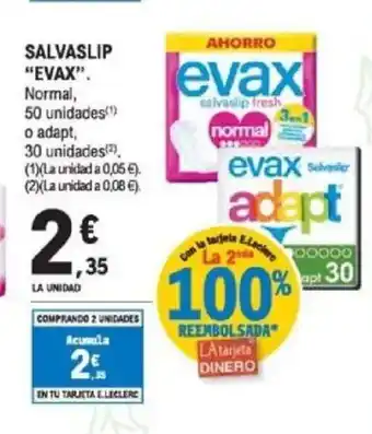 E.Leclerc EVAX Salvaslip oferta