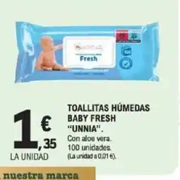E.Leclerc UNNIA Toallitas húmedas baby fresh oferta