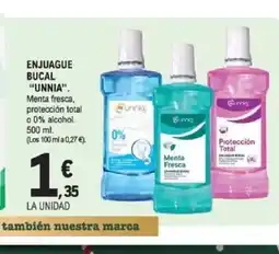 E.Leclerc UNNIA Enjuague bucal oferta