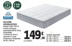 E.Leclerc Colchón viscoelástico oferta