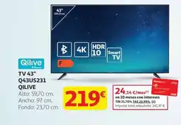 Alcampo QILIVE TV 43" Q43US231 oferta