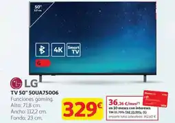 Alcampo LG TV 50" 50UA75006 oferta