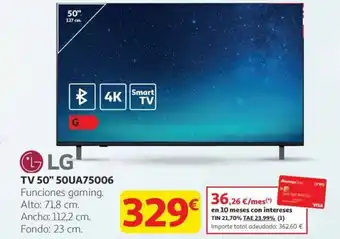 LG TV 50" 50UA75006