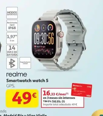 Alcampo REALME Smartwatch watch 5 oferta