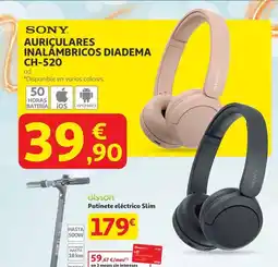 Alcampo SONY Auriculares inalámbricos diadema ch-520 oferta