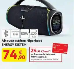 Alcampo Altavoz estéreo Hiperbeat ENERGY SISTEM oferta