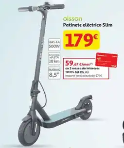 Alcampo OLSSON Patinete eléctrico Slim oferta